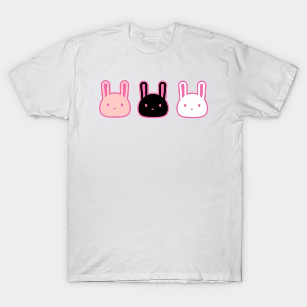 The three bunnies T-Shirt by Potato_pinkie_pie